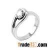 Latest Crystal Stinless Steel Women Ring