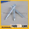 Galvanized Step Grooved Concrete Nail With Countersunk Head, Diamon Point, Silvery Bright Zinc Plate