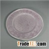 Embossed Fireworks Pattern Luxury Melamine Dinner Plate With Rope