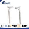 AK-1009 STAINLESS STEEL TWIN BLADE RAZOR WITH RUBBER HANDLE