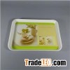 CMYK Printing Cheap Wholesale Melamine Rectangular Small Tea Tray