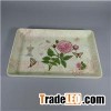 High Grade Quality Promotion Decorate Melamine Rectangular Serving Tray