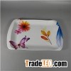 Butterfly And Flower Beauty Design Melamine Decorative Serving Tray