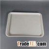 White Plain Color Melamine Rectangular Sandwich Service Table Tray