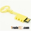 Golden Fashionable Key USB Flash Drives