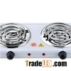 Double Coil Hot Plate Iron Steel 1000w+1000w With CE ROHS Approval