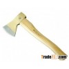 Axe with wooden handle