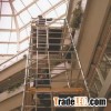 Aluminum tower with ladder frame