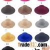 Faux Wool Felt Hat Wide Brim Hat
