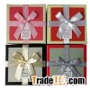 Quality Textured Square Gift Boxes with Ribbon Bow