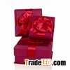Square Paper Gift Box with Ribbon