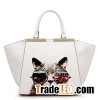 Silk Print PU Satchel