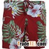 Lady Polyester Or Cotton Hawaiian Style Causal Shorts