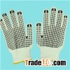 7G Wollen Yarn Liner PVC Dotted Glove