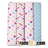 Custom Print 100% Cotton Flannel Baby Receiving Blankets