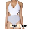 Womens White Swimsuit One Piece Bathing Suit