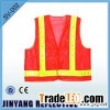 Red Reflective Vest With 16 LED Light