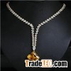 N232 American Style 925 Sterling Silver Zircon Gold Princess Jewelry