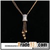P1368 Two Tone Color Funny Necklace Fake Diamond Pendant