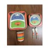 Eco-friendly Bamboo Fiber Kids Tableware sets