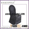 White Ruffled Wedding Chair Cover/ruched Chair Cover