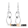 2015 new design 925 silver wrap wire dangle earring