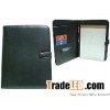 PU Leather Folder with Notepad and Pen and Card Compartment