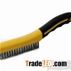 Stainless Steel Bristle TPR Handle Wire Brush