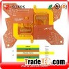 Rigid-flex1.6mm FR4 And 0.2mm Polyimide Double-sided Yellow Coverlayer PCB