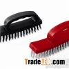 Stainless Steel Bristle Plastic Handle Wire Brush