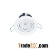 Lens distribution high CRI (Ra>90) high power LED downlight