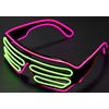 shutter shape,el wire glasses,light up glasses,el glasses