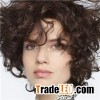 Fabulous Brown Curly 14" Human Hair Wigs