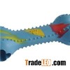 Rubber Small Spike Hollow Bone Shape Dog Toy
