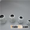 M Type White IP68 Waterproof Plastic Cable Glands
