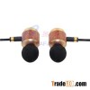 Super bass Stereo Wood Earphone 2016 hot selling earphone