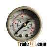 All Stainless Steel Back Connection Wika Type Glycerine Or Silicone Oil Filled Pressure Gauge