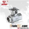 Two Piece Stainless Steel Floating Ball Valve With ISO5211 Mounting Pad