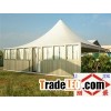 Pagoda tent with solid side wall