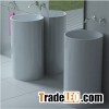 Pedestal white solid surface basin BAV-009