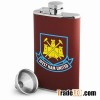 West Ham Leather Hip Flask