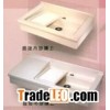 artificial stone wall-hanging and loose bathroom sink