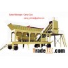 Mobile concrete mixing plant