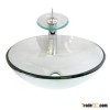 clear tempered glass basins