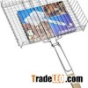 Wood Handle Wire Grill Basket