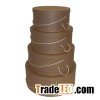 Diversified Latest Designs Brown Paperboard Round Gift Box