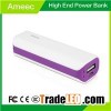 2600mAh Portable White Phone Charger With LED Display Ameec AMJ-7117