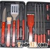 Wood Handle 18PCS BBQ Tool Set