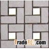 stone mosaic(stainless steel +stone mosaic)