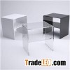 Two Drawers Colored Acrylic Bench